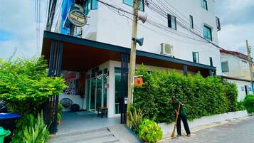 Majoituspaikan julkisivu