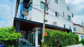 Majoituspaikan julkisivu