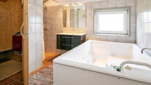 Bathroom - Splendid Holiday Home in Vejers With Sauna (Vejers Strand)