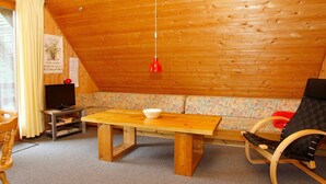 Living room - Idyllic Holiday Home in Laeso Denmark near Mini Islands (Læsø)