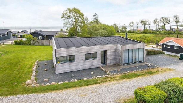 Exterior - Contemporary Holiday Home in Bjert With Terrace (Bjert)