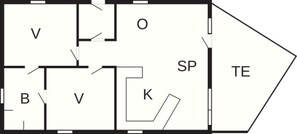 Floor plan - Holiday Home in GrÃ¶mmitz (Groemitz)
