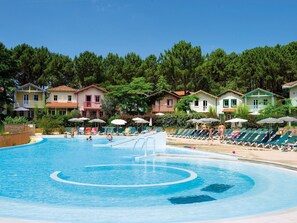 Outdoor pool - Atmospheric Apartment Near Lacanau, Surrounded by a Forest (Lacanau)
