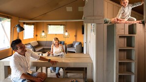 Tent | Living room - Striking Tent Lodge with Porch near Veluwe (Voorthuizen)