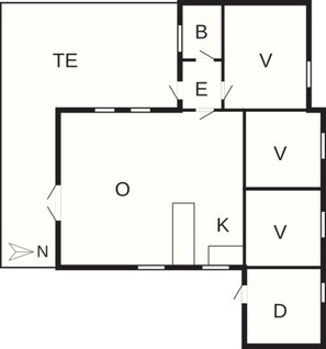 House | Floor plan - Classy Holiday Home in Ålbæk near Sea (Jerup)
