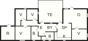 Floor plan - Peaceful Holiday Home in Skagen Located near Village Center (Skagen)