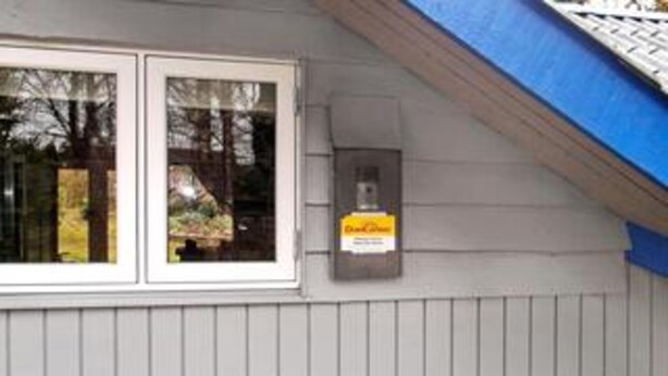 A building with a window and a utility box. - 4 Star Holiday Home in Ansager (Ansager)