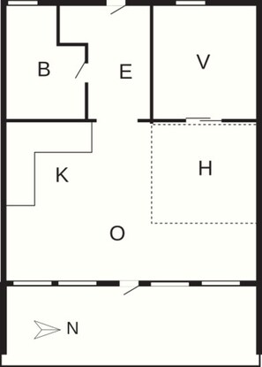 House | Floor plan - Cozy Holiday Home in Ærøskøbing near Harbour (Aeroskobing)
