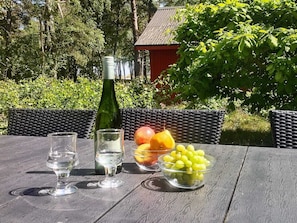 Outdoor dining - 6 Person Holiday Home in Nexo (Nexø)