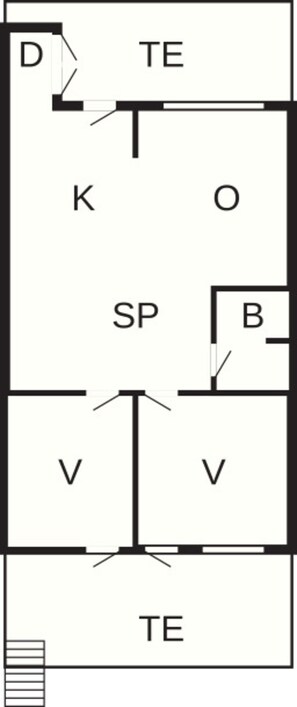 Apartment | Floor plan - 4 Person Holiday Home in Bogense-by Traum (Bogense)