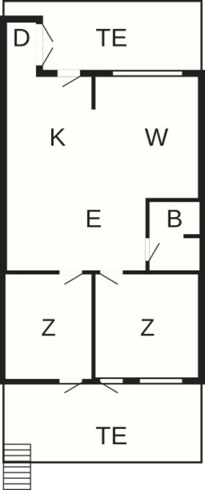 Apartment | Floor plan - 4 Person Holiday Home in Bogense-by Traum (Bogense)