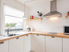 Private kitchen - 4 Person Holiday Home in Vejers Strand (Vejers Strand)