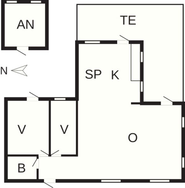 House | Floor plan - 6 Person Holiday Home in Rodby-by Traum (Rodby)