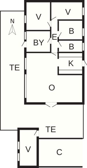 House | Floor plan - Beachfront Family Retreat - By Traum Ferienwohnungen (Assens)