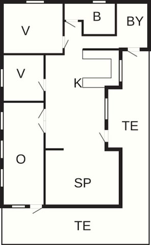Floor plan - 4 Person Holiday Home in Ringkobing (Ringkobing)