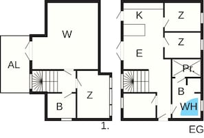 House | Floor plan - 4 Star Holiday Home in Humble (Sydlangeland)