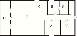 Floor plan - 6 Person Holiday Home in Ringkobing (Ringkobing)