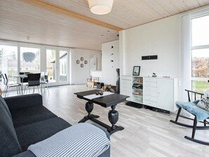 House | Living room - Cosy Holiday Home in Hovedstaden Denmark With Garden (Jægerspris)