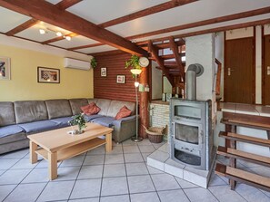Fernseher, Kamin