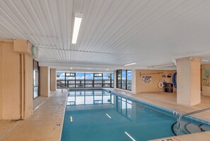 Indoor pool, a heated pool