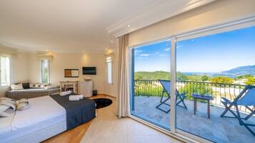 Deluxe-rum | Egyptiska bomullslakan, sängtillbehör av högsta kvalitet och minibar