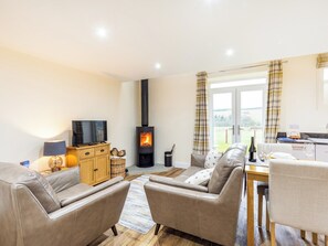 TV, fireplace - Ferny Rigg Byre - UK3326 (Falstone, near Kielder)