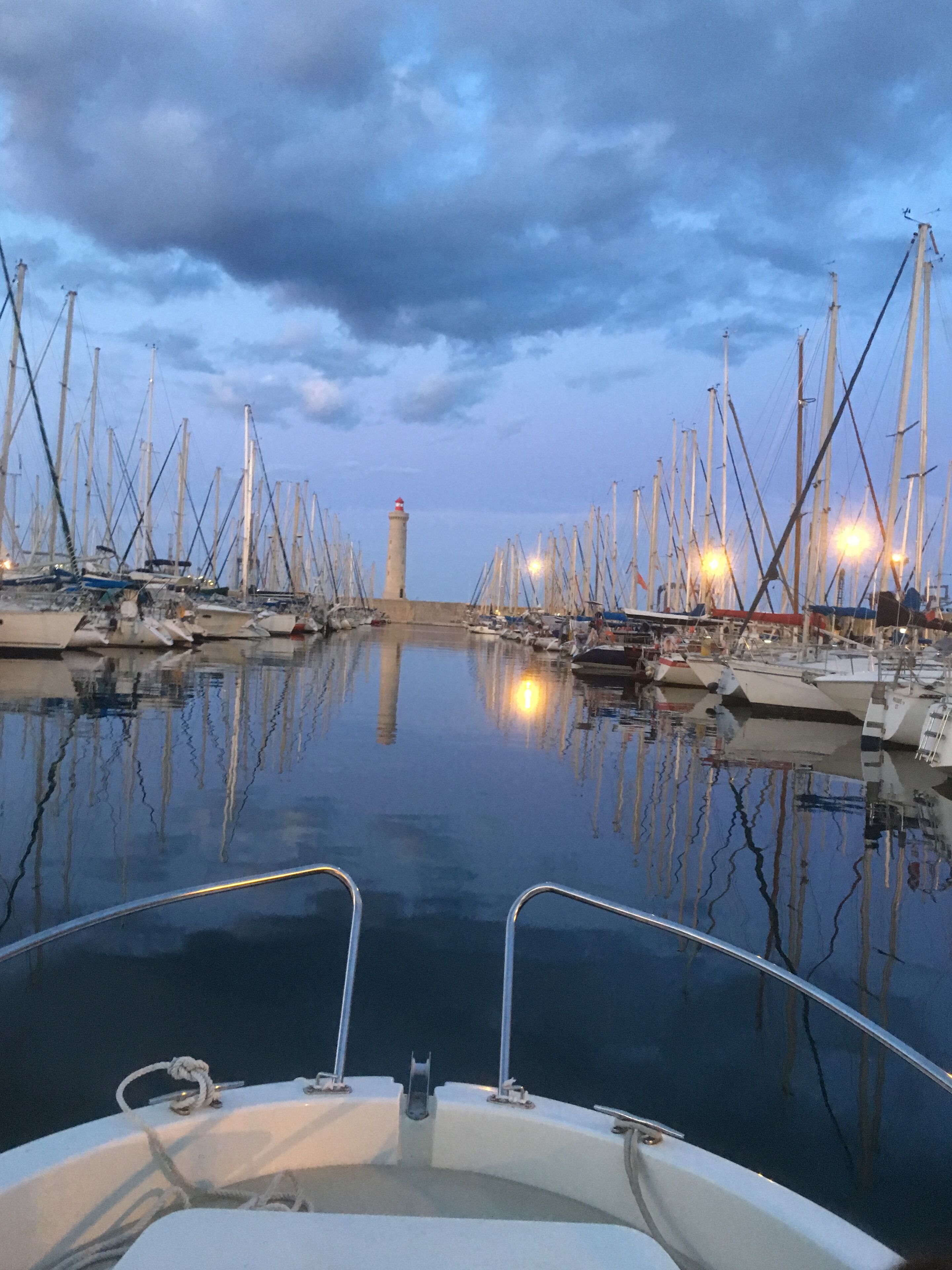 Port of Sete by boat.