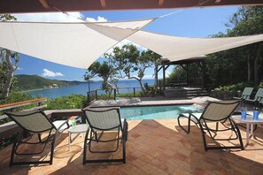 Pool - Escape to "Over the Rainbow" – your own private Caribbean cottage complete with a private pool, ocean view, and a/c. Experience tranquility in a stunning tropical paradise. Book your dream getaway today! (St John)
