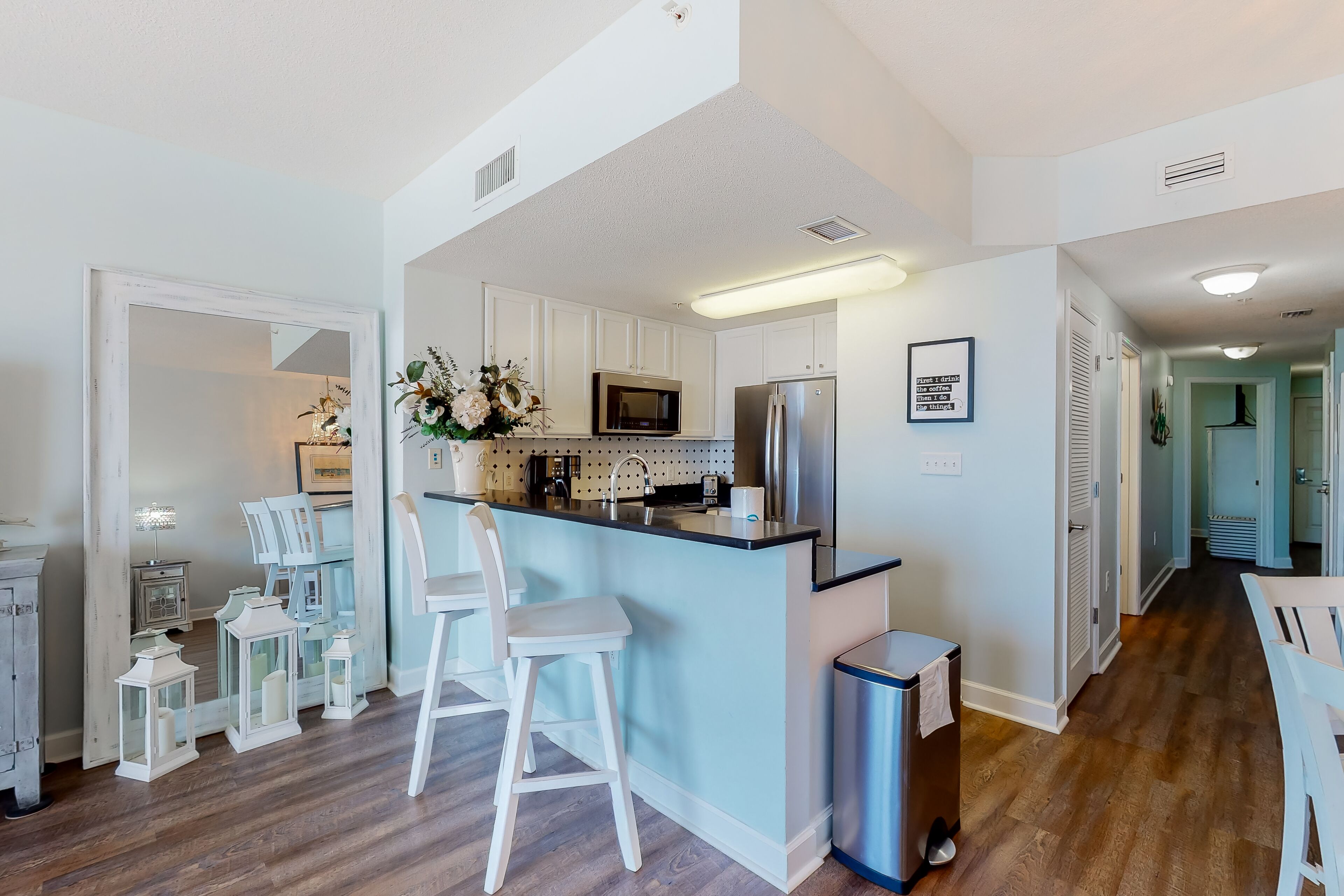 Fun beach getaway with beautiful views, shared pools, and beach access!