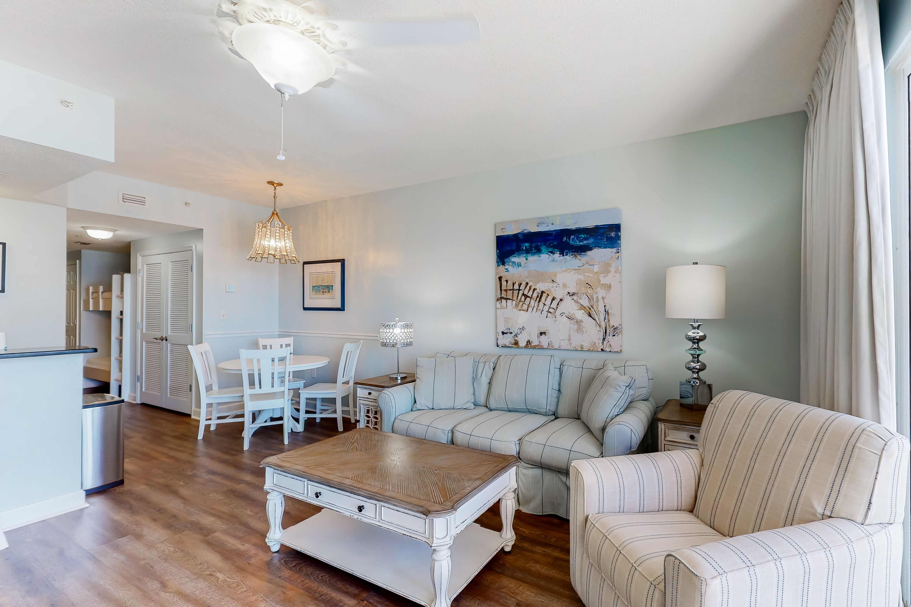 Fun beach getaway with beautiful views, shared pools, and beach access!