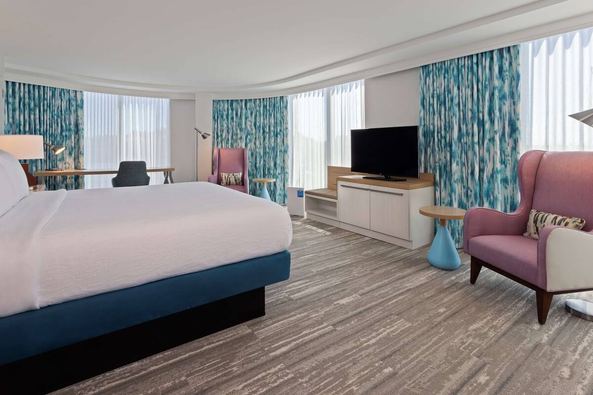 premium room, 1 king bed | individually furnished, desk, laptop workspace, blackout curtains