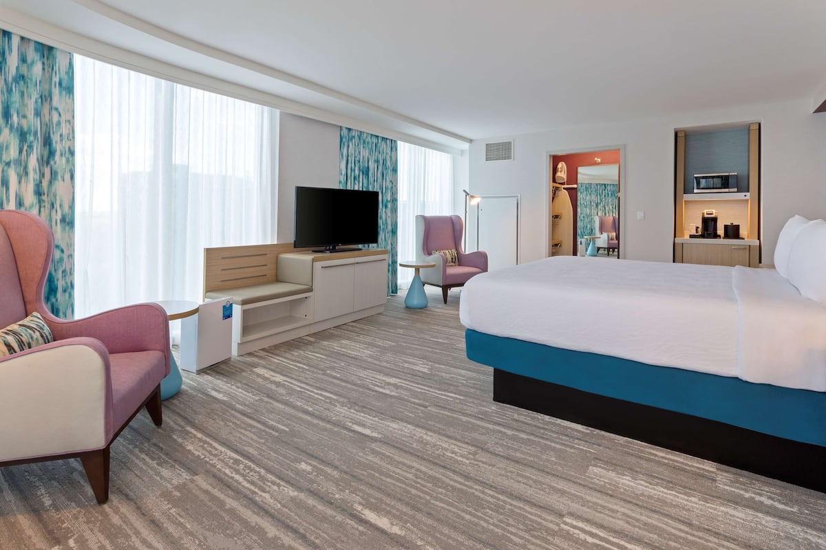 premium room, 1 king bed | individually furnished, desk, laptop workspace, blackout curtains