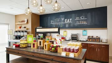 Free daily buffet breakfast