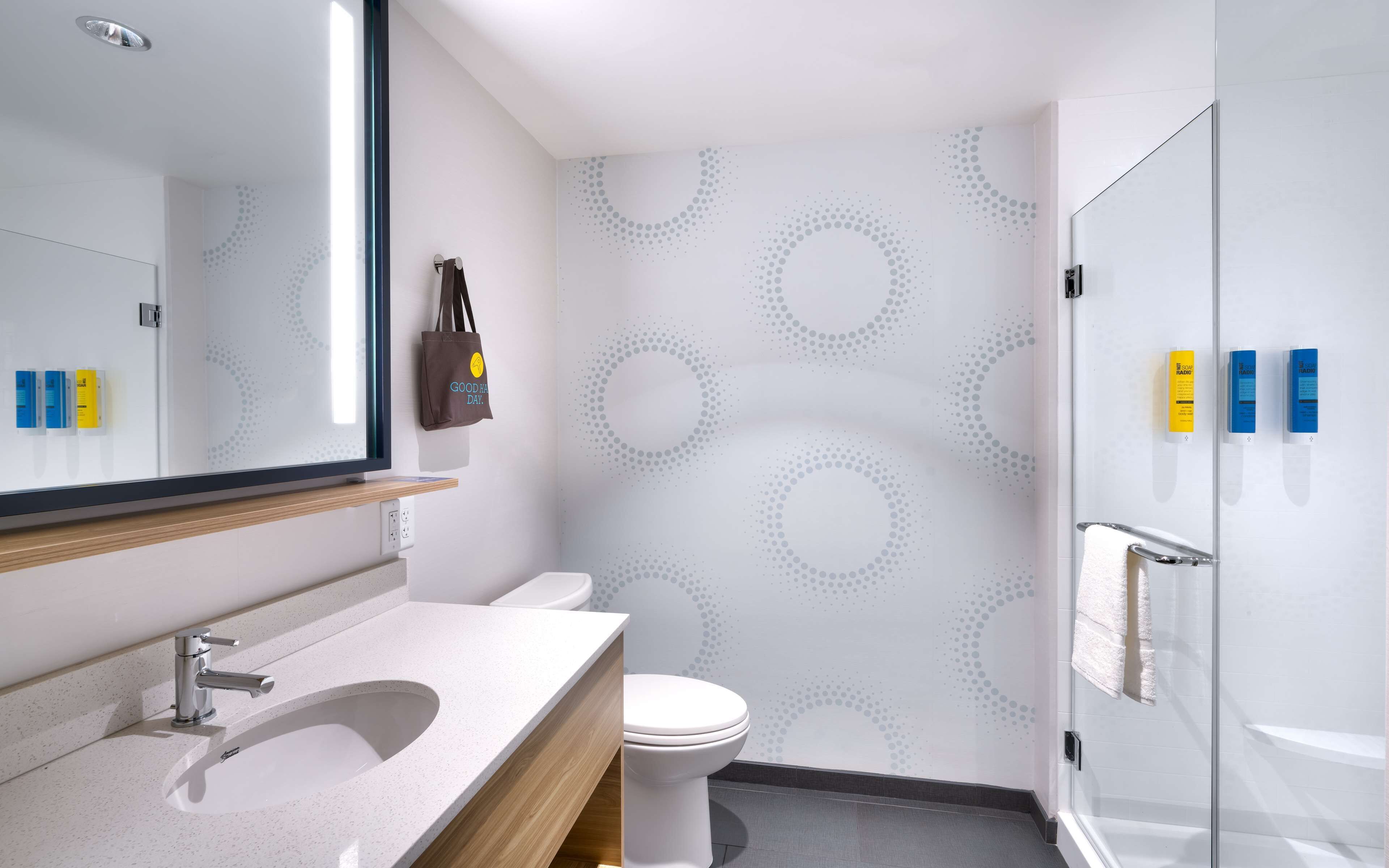 free toiletries, hair dryer, towels, soap