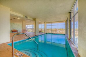 Indoor pool, a heated pool