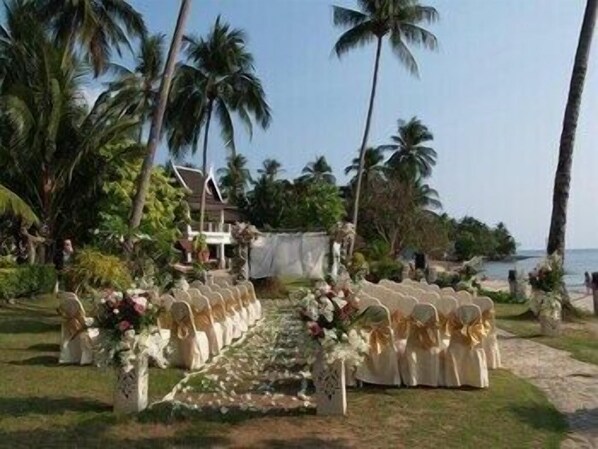 Área externa para banquete