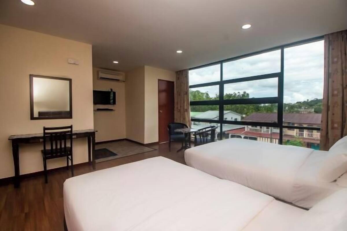Desk, WiFi (free), bed sheets