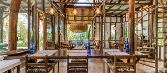 Tropical beachfront house w/ private pool, lanai, balcony & beach access