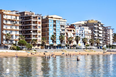 En la playa