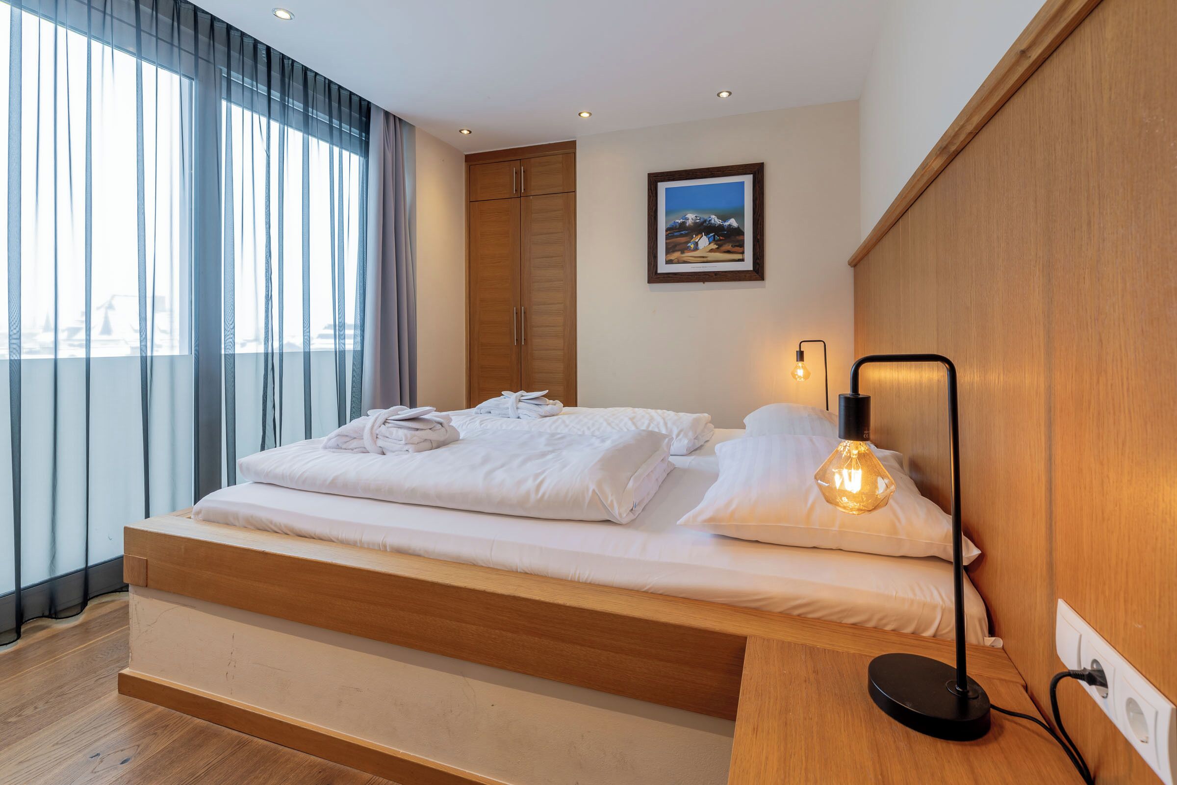 Superior Penthouse, 3 Bedrooms | Hypo-allergenic bedding, in-room safe, blackout drapes