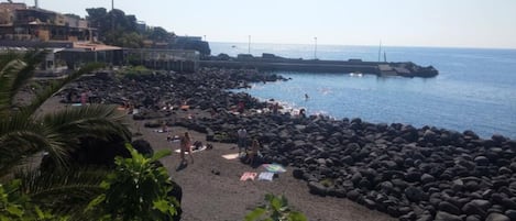 Beach nearby, black sand