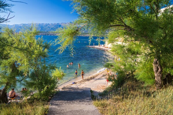 On the beach, 2 beach bars - Aparthotel Roccia (Novigrad)