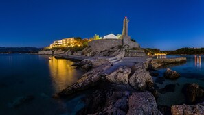 Front of property – evening/night