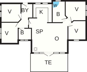 House | Floor plan - 8 Person Holiday Home in Ulfborg (Ulfborg)