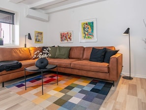 Living room - Cozy Apartment in Henne near Beach (Henne)