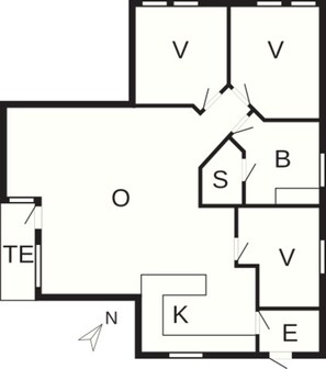 Casa | Planta do andar