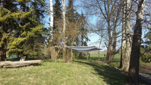 Pure relaxation right by the forest & only 750m to the beach in our comfort chalet no. 6