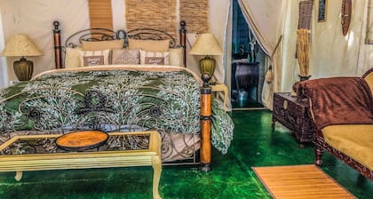 Pet Friendly Zen Luxury Glamping tent