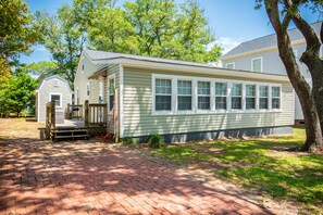 Exterior - Bill's Place: Dog-Friendly with Fenced Yard One Block from the Beach (Oak Island)