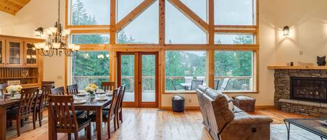 TV, fireplace, DVD player